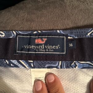Vineyard Vines Blue and White Patterned Shorts